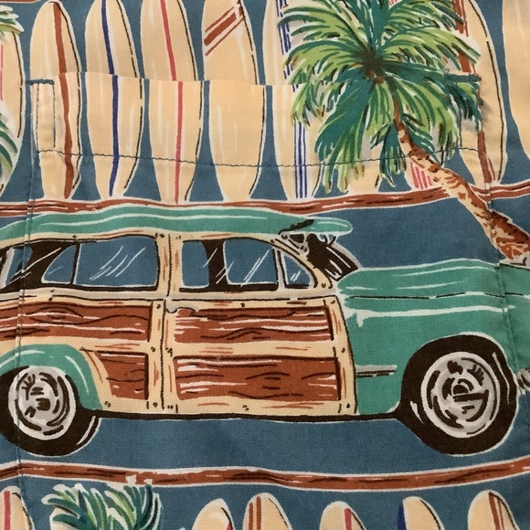 Beck Sport Hawaiian Shirt Men’s Large Button Up Surfboard Station wagon Cars - Picture 11 of 16